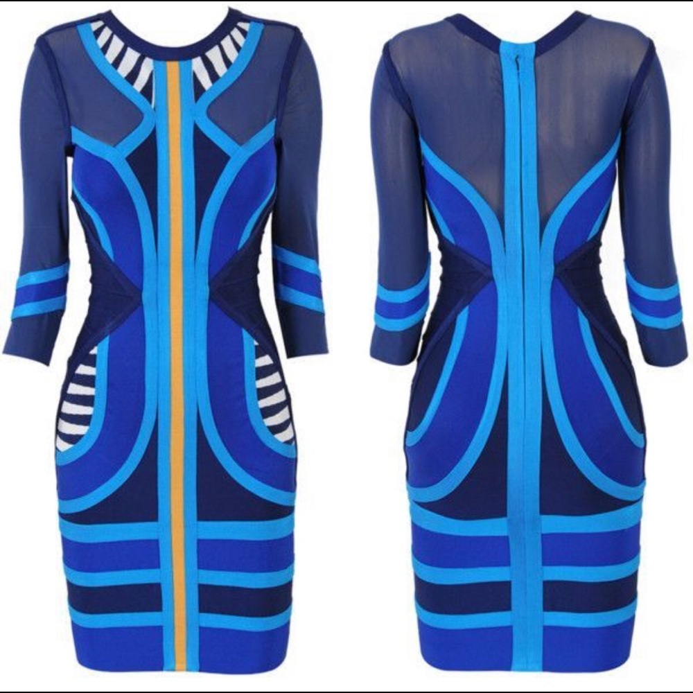 Multi Color Bodycon Dress